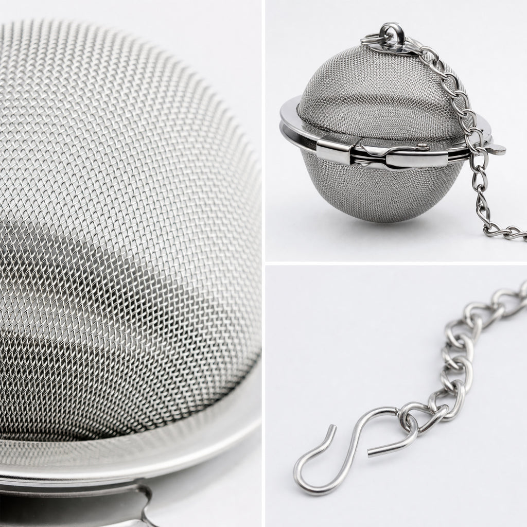 Mato Ball Tea Infuser with Chain — Stainless Steel