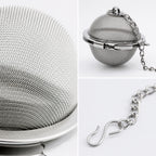 Mato Ball Tea Infuser with Chain — Stainless Steel