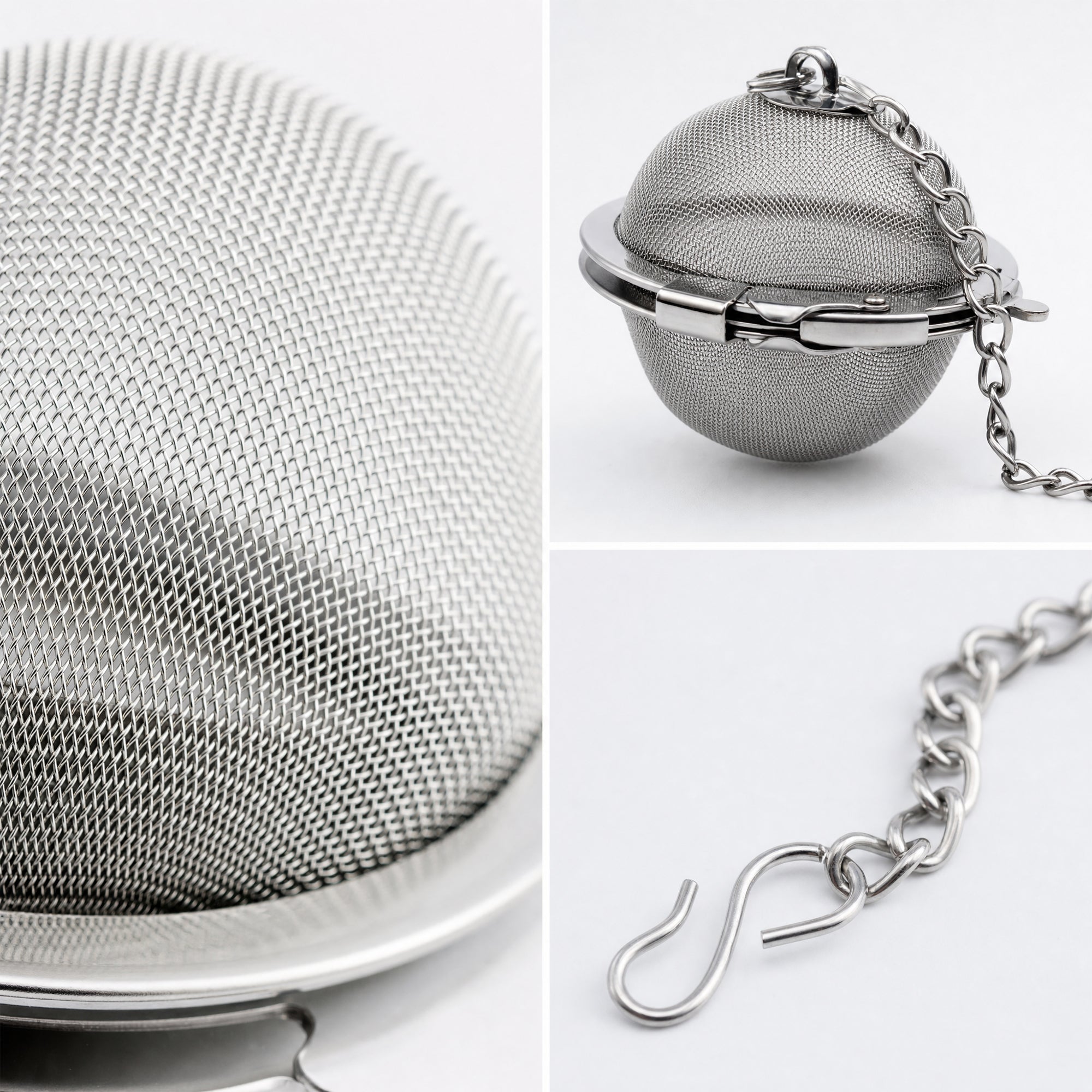 Mato Ball Tea Infuser with Chain — Stainless Steel