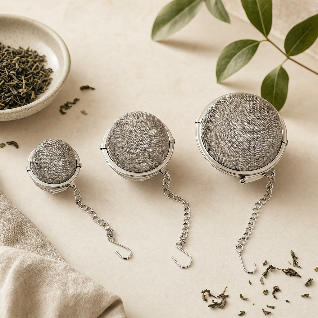 Mato Ball Tea Infuser with Chain — Stainless Steel