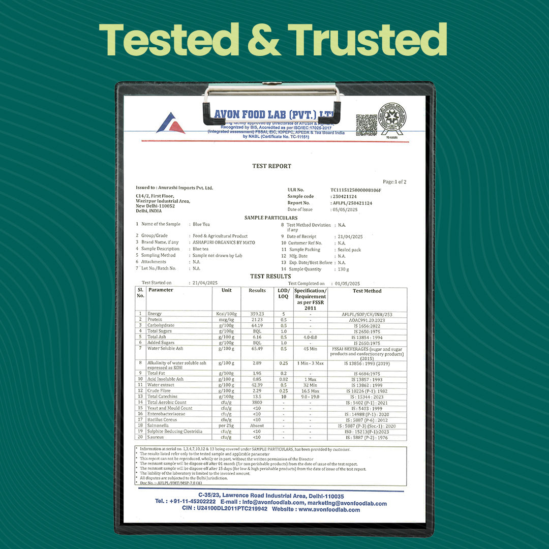 lab test certificate