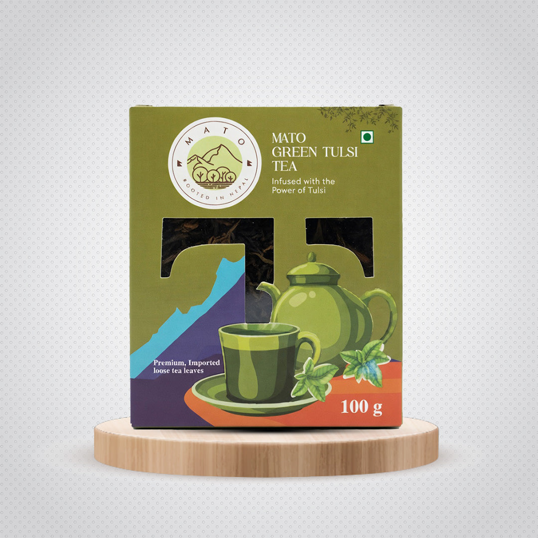 Mato Green Tulsi Tea box