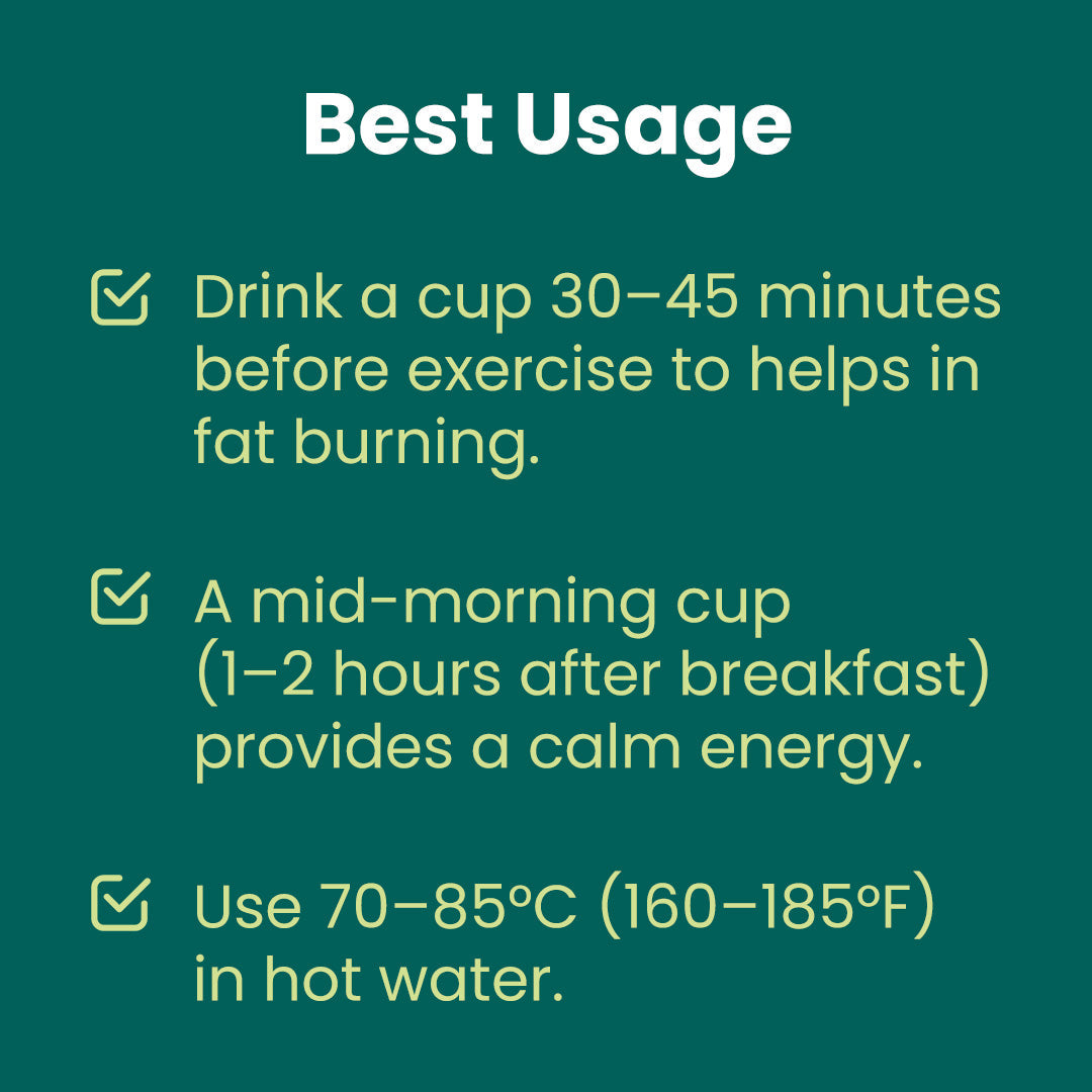 Mato Green Tulsi Tea best usage