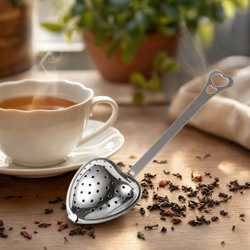 Mato Heart Tea Infuser with Handle — Stainless Steel