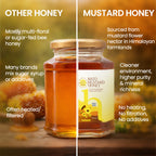 mato mustard honey jar bottle comparison with regular ghee