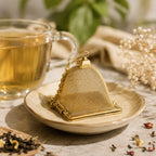 Mato Pyramid Tea Infuser — Golden Finish