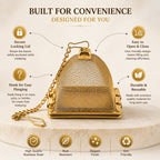 Mato Pyramid Tea Infuser — Golden Finish