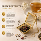 Mato Pyramid Tea Infuser — Golden Finish