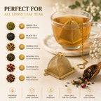 Mato Pyramid Tea Infuser — Golden Finish