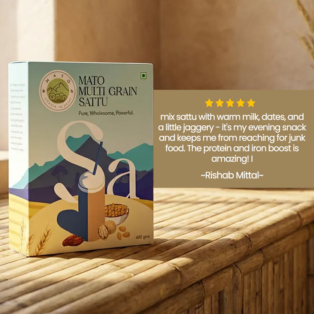 Mato Multi Grain Sattu box  kitchen essential